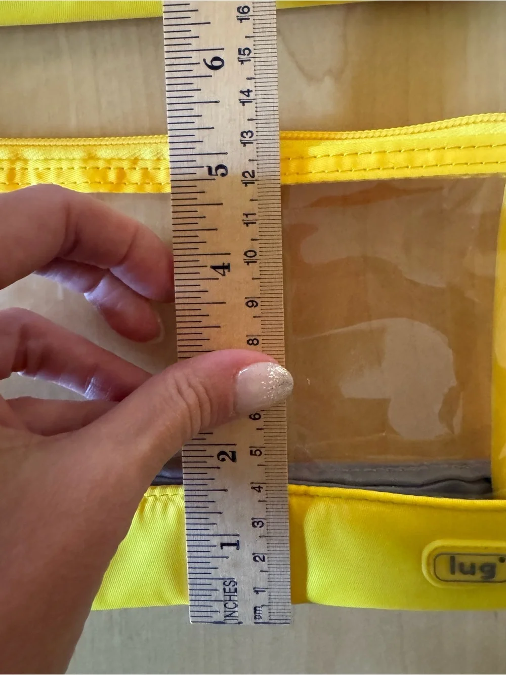 Lug Set of 3 Clearview Envelope Transport Pouches Bright Yellow NWOT